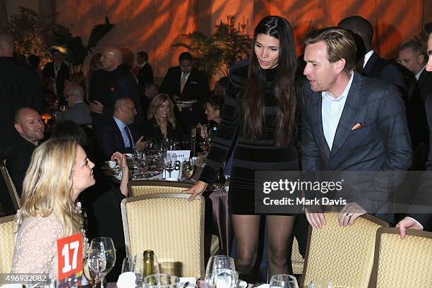Actress Kate Hudson, model Paloma Jimenez and actor Ewan McGregor attend the 8th Annual GO Campaign Gala at Montage Beverly Hills on November 12,...