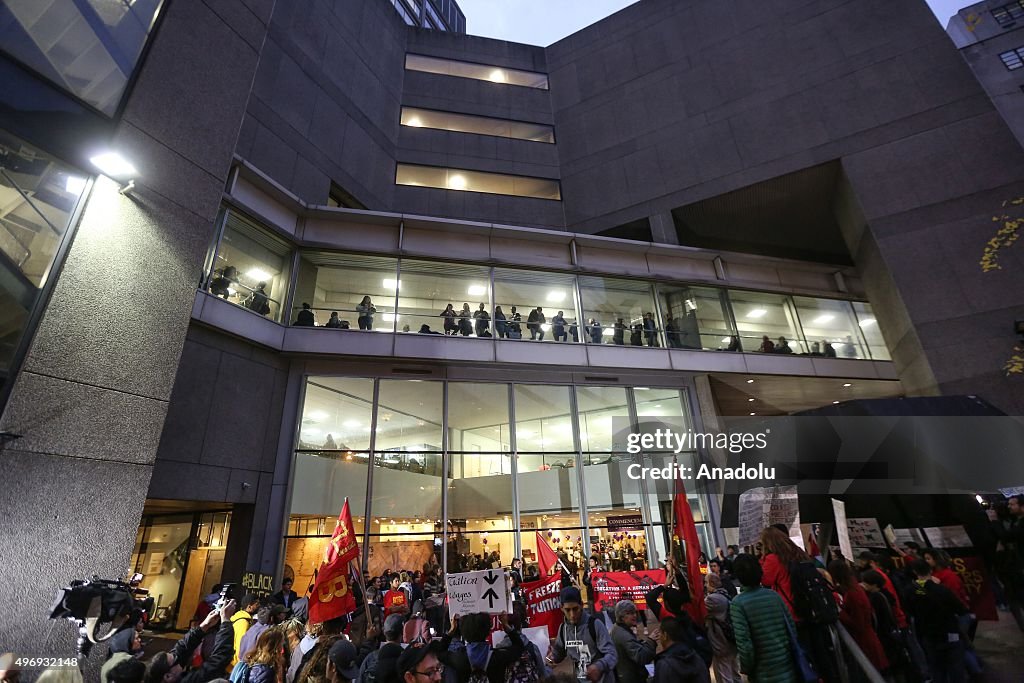 College students march to demand tuition-free education in New York