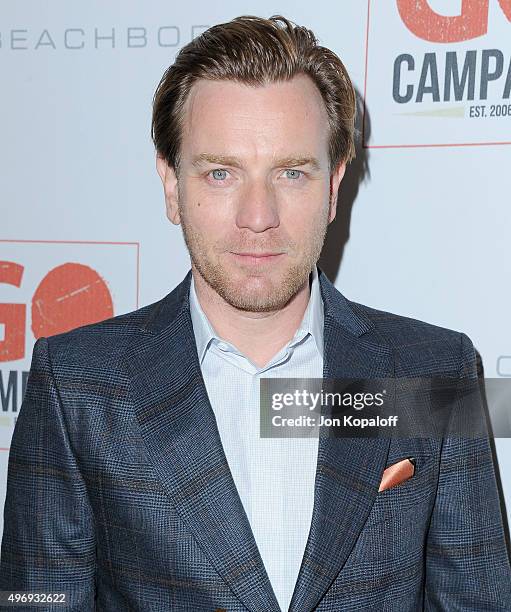 Actor Ewan McGregor arrives at the 8th Annual GO Campaign Gala at Montage Beverly Hills on November 12, 2015 in Beverly Hills, California.