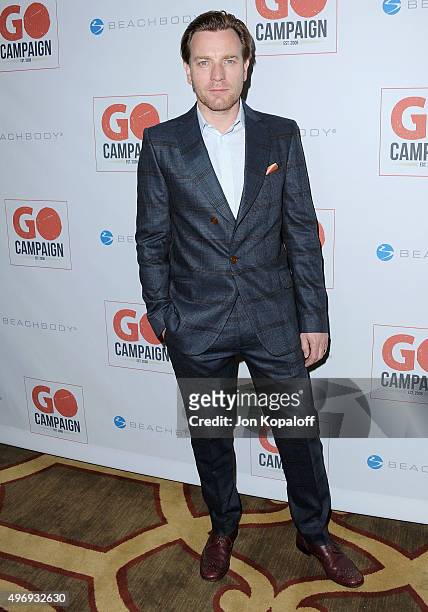 Actor Ewan McGregor arrives at the 8th Annual GO Campaign Gala at Montage Beverly Hills on November 12, 2015 in Beverly Hills, California.
