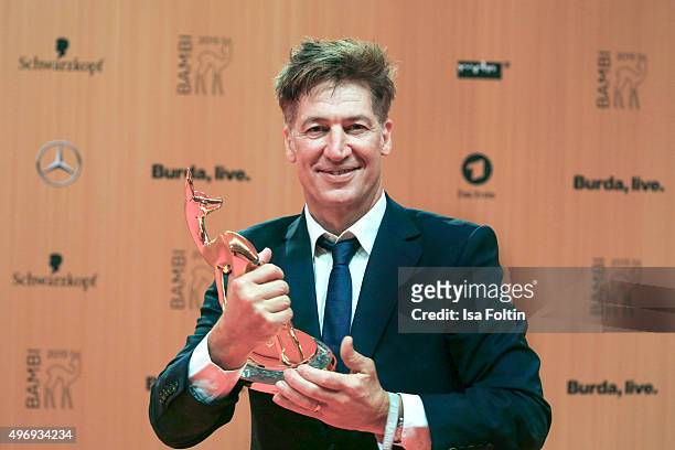 Award winner Tobias Moretti attends the Kryolan At Bambi Awards 2015 - Red Carpet Arrivals on November 12, 2015 in Berlin, Germany.