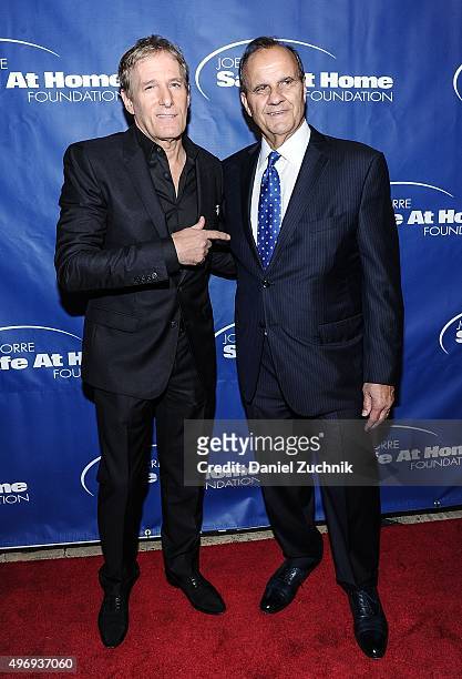 Michael Bolton and Joe Torre attend the 13th Annual Joe Torre Safe At Home Foundation Celebrity Gala at Cipriani Downtown on November 12, 2015 in New...