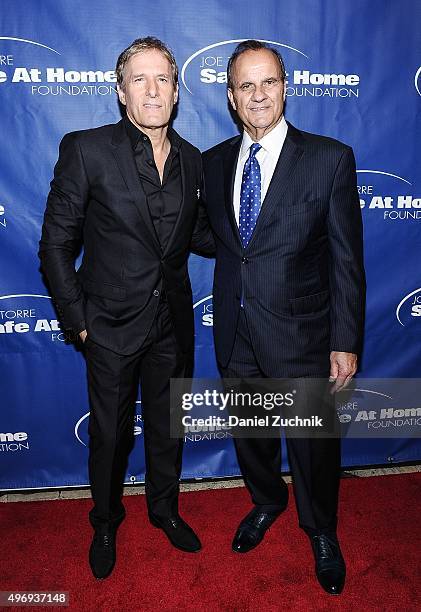 Michael Bolton and Joe Torre attend the 13th Annual Joe Torre Safe At Home Foundation Celebrity Gala at Cipriani Downtown on November 12, 2015 in New...