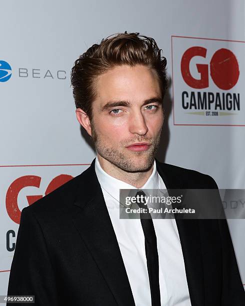 Actor Robert Pattinson attends the 8th Annual GO Campaign Gala at Montage Beverly Hills on November 12, 2015 in Beverly Hills, California.