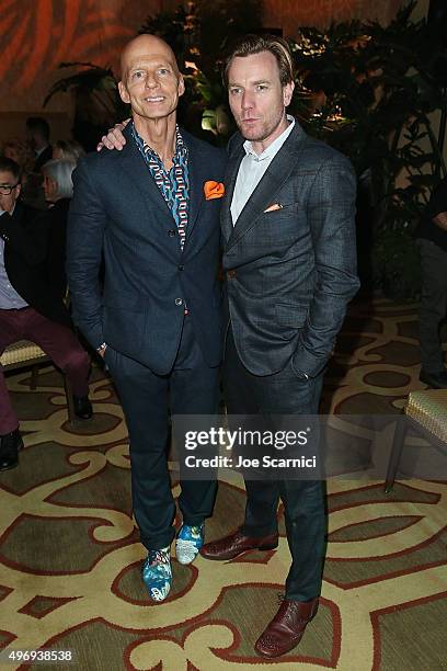 Founder and CEO of GO Campaign Scott Fifer and Ewan McGregor attend 8th Annual GO Campaign Gala at Montage Beverly Hills on November 12, 2015 in...