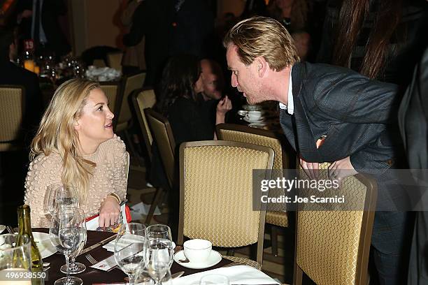 Kate Hudson and Ewan McGregor attend the 8th Annual GO Campaign Gala at Montage Beverly Hills on November 12, 2015 in Beverly Hills, California.