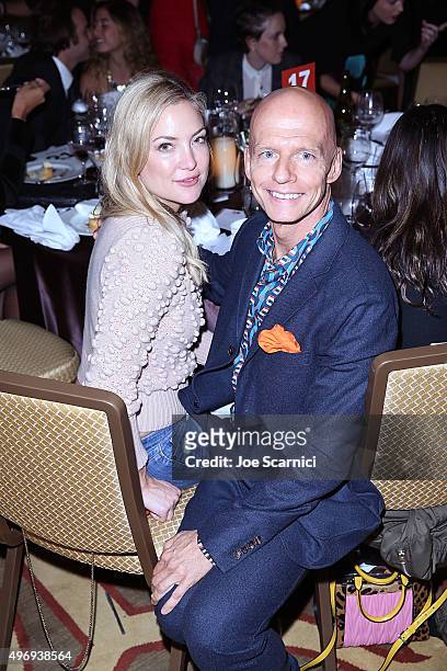 Actress Kate Hudson and Founder and CEO of GO Campaign Scott Fifer attend the 8th Annual GO Campaign Gala at Montage Beverly Hills on November 12,...
