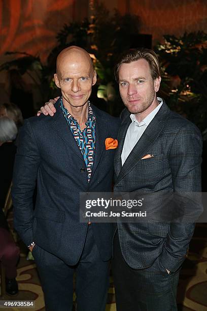 Founder and CEO of GO Campaign Scott Fifer and Ewan McGregor attend 8th Annual GO Campaign Gala at Montage Beverly Hills on November 12, 2015 in...