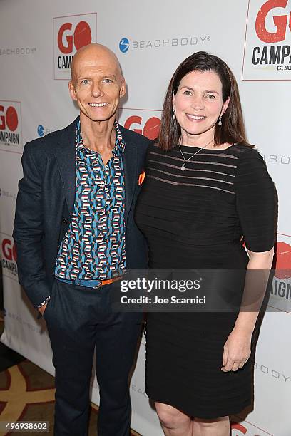 Founder and CEO of GO Campaign Scott Fifer and Julia Ormond attend the 8th Annual GO Campaign Gala at Montage Beverly Hills on November 12, 2015 in...