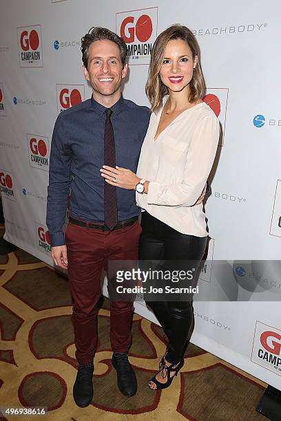 Actor Glenn Howerton and wife Jill Latiano arrive at 8th Annual GO Campaign Gala at Montage Beverly Hills on November 12, 2015 in Beverly Hills,...
