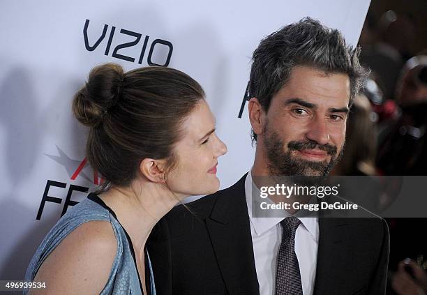 Actors Lily Rabe and Hamish Linklater arrive at the AFI FEST 2015 Presented By Audi Closing Night Gala Premiere of Paramount Pictures' "The Big...