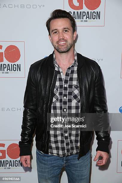 Rob McElhenney attends the 8th Annual GO Campaign Gala at Montage Beverly Hills on November 12, 2015 in Beverly Hills, California.