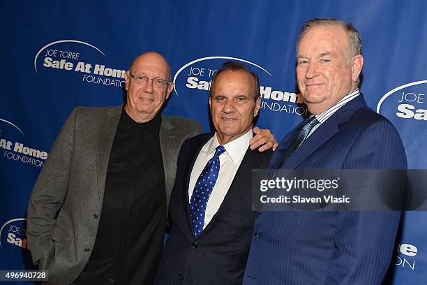 Dan Florek, Joe Torre and Bill O'Reilly attend Joe Torre Safe At Home Foundation's 13th Annual Celebrity Gala at Cipriani Downtown on November 12,...