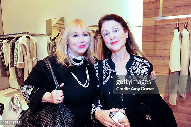 Ilene Powers and Carrie Frazier attend the Max Mara And Women In Film Celebrate The Fall/Winter 2015 Collection on November 12, 2015 in Beverly...