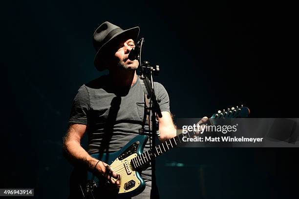 Ride performs at The Wiltern on November 12, 2015 in Los Angeles, California.