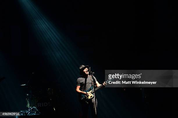 Ride performs at The Wiltern on November 12, 2015 in Los Angeles, California.