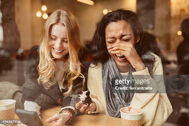 laughing out loud - girlfriend stock pictures, royalty-free photos & images