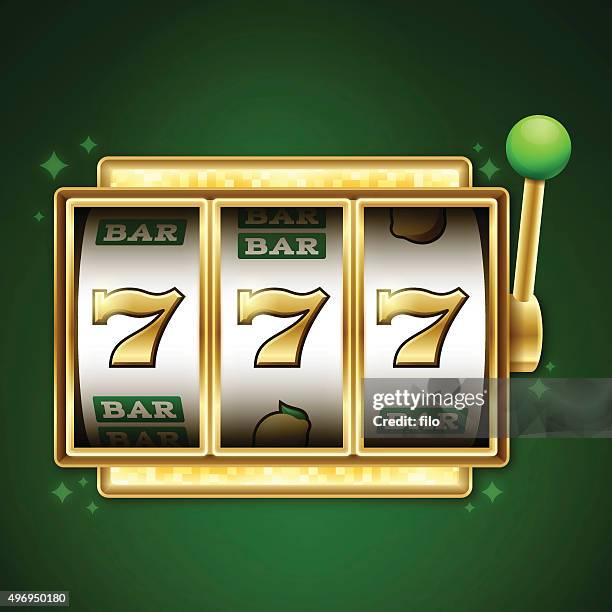 slot machine jackpot - spinning stock illustrations