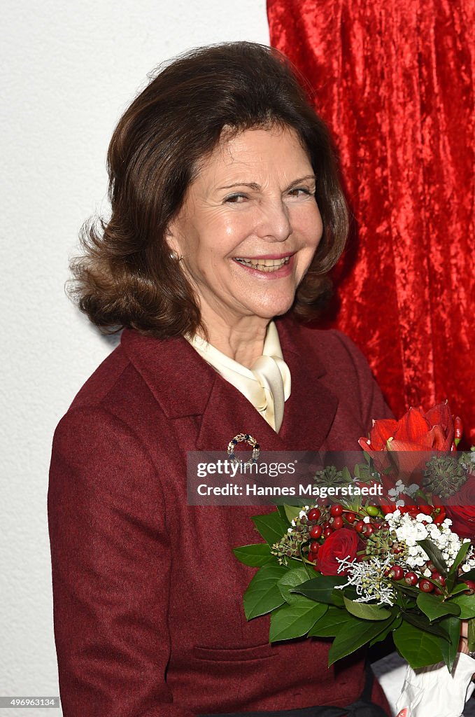 Queen Silvia Visits Silviahemmet's Day Centre In Munich