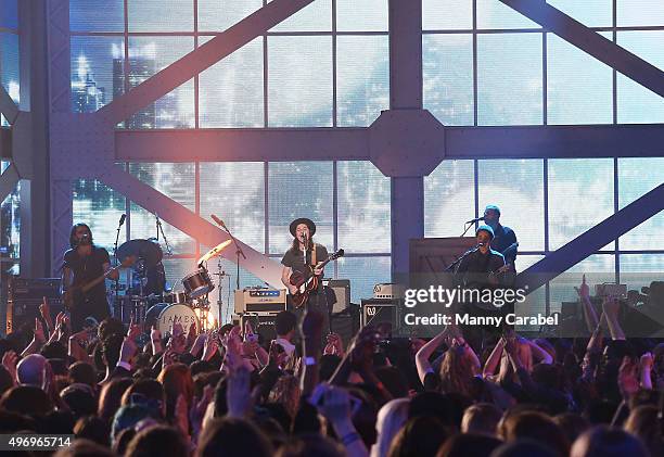 Singer James Bay performs onstage during the VH1 Big Music in 2015: You Oughta Know Concert at The Armory Foundation on November 12, 2015 in New York...