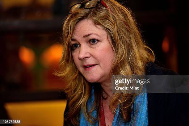 British writer Kate Summerscale during an interview on April 24, 2015 in Jaipur, India. In two of her most successful books, the British writer Kate...