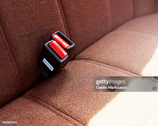 volvo rear seat buckle - auto interieur stockfoto's en -beelden