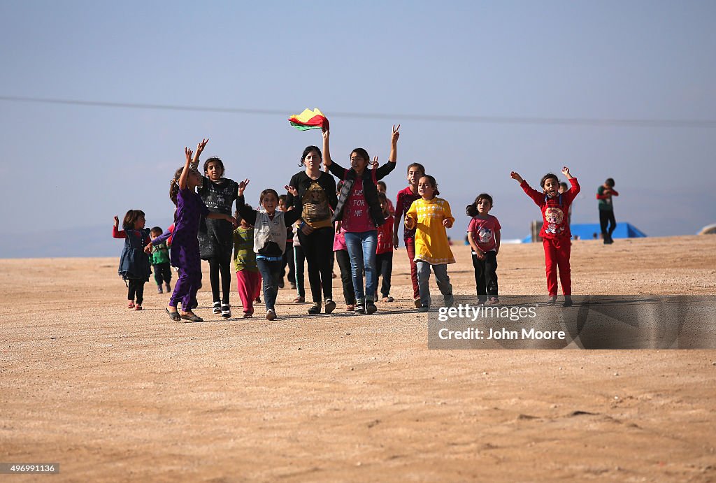 Yazidi Refugees In Syria Celebrate Liberation Of Sinjar From ISIL