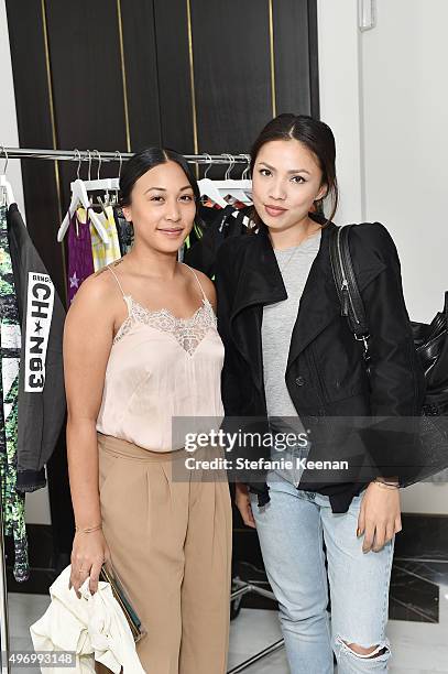 Cynthia Sanchez and Diane Garcia attend Miranda Kerr hosts Reebok Women luncheon, celebrating inspirational women in fashion and fitness at The...