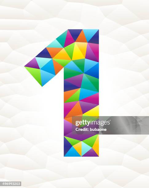 one on triangular pattern mosaic royalty free vector art - same different people stock illustrations
