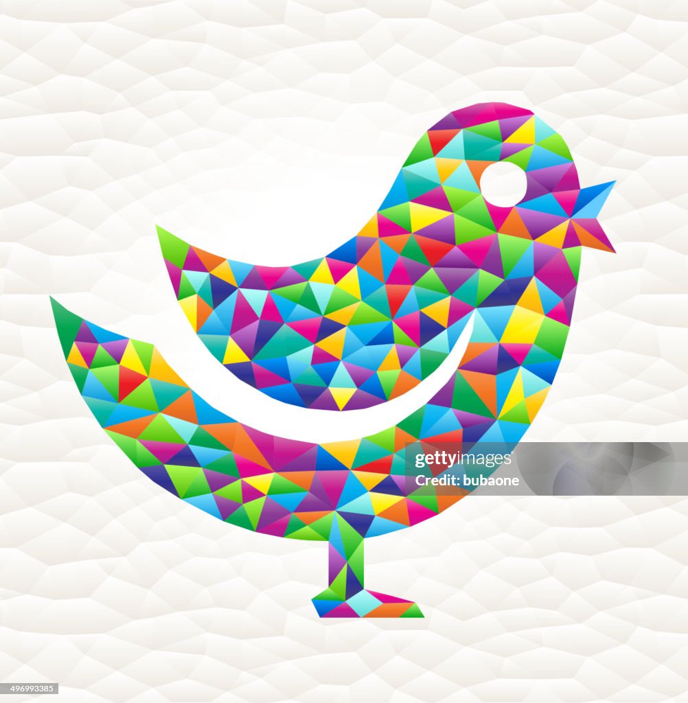 Triangular Bird Bird On Triangular Pattern Mosaic Royalty Free Vector Art High-Res ...