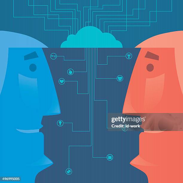 connection - checking heart stock illustrations