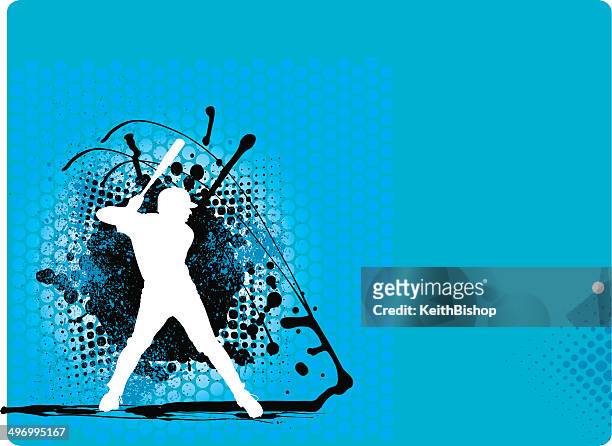 baseball ausbackteig hintergrund - einen baseball schlagen stock-grafiken, -clipart, -cartoons und -symbole