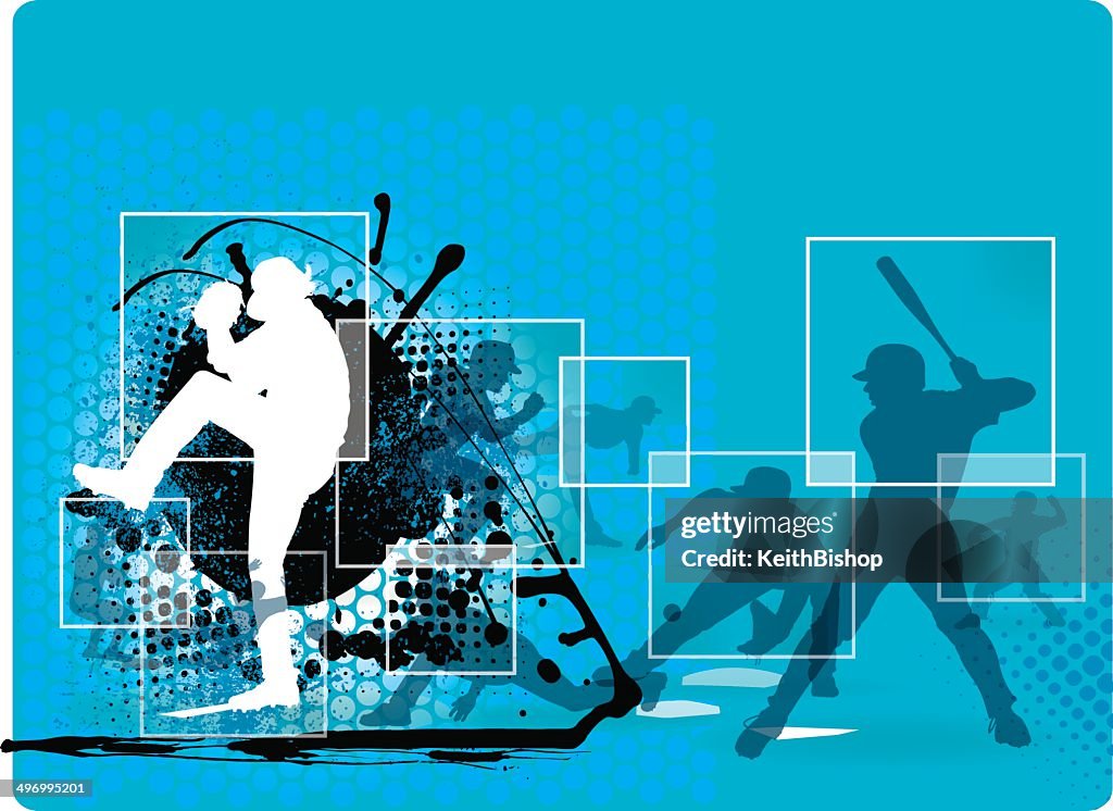 Baseball Collage Background