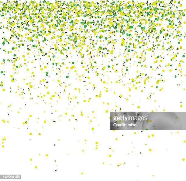 green confetti - streamer stock illustrations