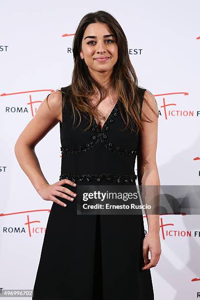 Simona Tabaschi attends the Red 'Cross' Carpet La Croce Rossa Italiana fra Fiction e Realt on November 13, 2015 in Rome, Italy.