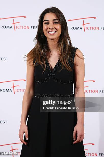 Simona Tabaschi attends the Red 'Cross' Carpet La Croce Rossa Italiana fra Fiction e Realt on November 13, 2015 in Rome, Italy.