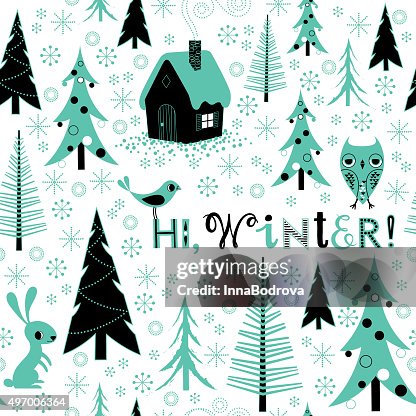 Winter Celebration Pattern Background. Winter Celebration Pattern Background.