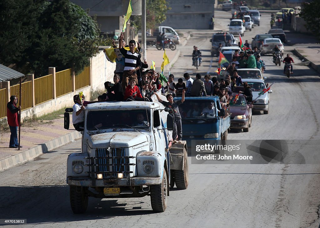 Yazidi Refugees In Syria Celebrate Liberation Of Sinjar From ISIL