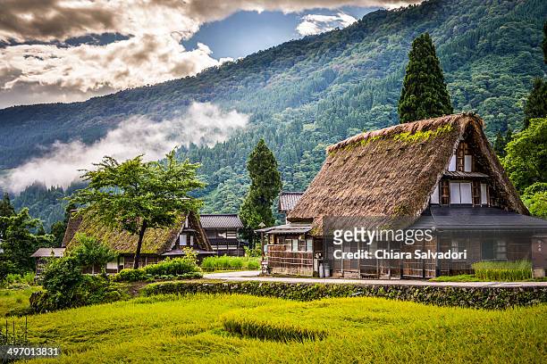 ainokura village - toyama prefecture stock pictures, royalty-free photos & images