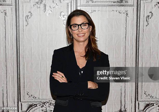Actress Bridget Moynahan visits AOL BUILD to discuss her new cookbook "The Blue Blood Cookbook" at AOL Studios In New York on November 13, 2015 in...