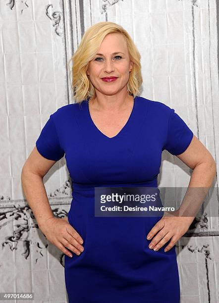 Actress Patricia Arquette attends AOL BUILD Presents: Patricia Arquette Discusses Her Role In "CSI: Cyber" at AOL Studios In New York on November 13,...