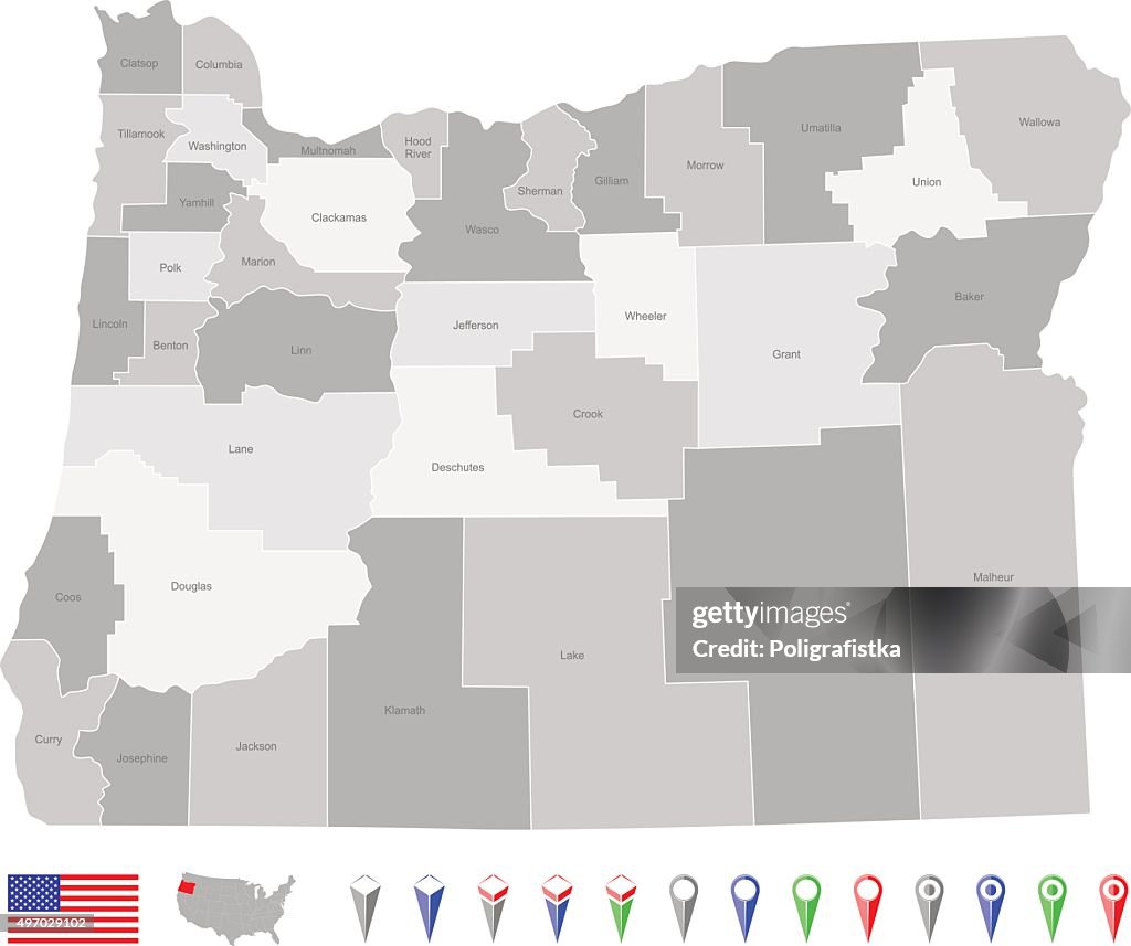 Map of Oregon