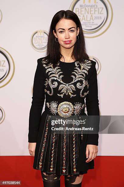 Aura Dione attends the McDonald's charity gala on November 13, 2015 in Cologne, Germany.