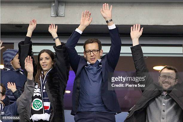 French Actor Danny Boon and his wife Yae attend the France v Germany - International friendly football match on November 13, 2015 in Paris, France.