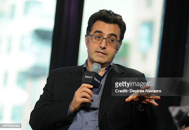 Iranian Canadian journalist and filmmakeer Maziar Bahari attends AOL BUILD Presents: Maziar Bahari in Conversation With Justin Rohrlich at AOL...