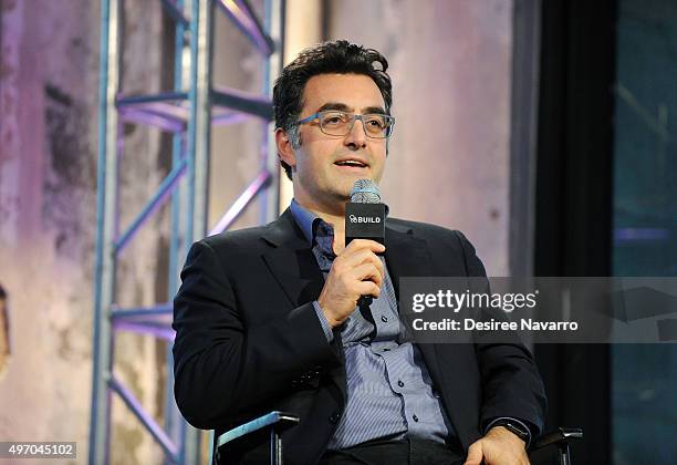 Iranian Canadian journalist and filmmaker Maziar Bahari attends AOL BUILD Presents: Maziar Bahari in Conversation With Justin Rohrlich at AOL Studios...