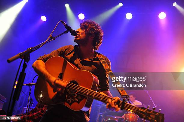 Danny O'Reilly of The Coronas performs on stage at the O2 Shepherd's Bush Empire on November 13, 2015 in London, England.