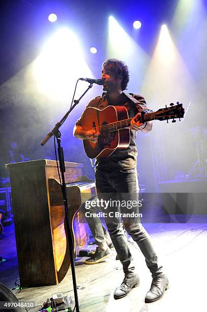 Danny O'Reilly of The Coronas performs on stage at the O2 Shepherd's Bush Empire on November 13, 2015 in London, England.