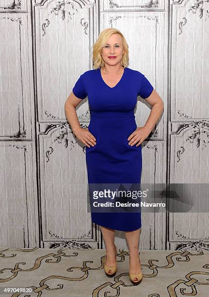 Actress Patricia Arquette attends AOL BUILD to discuss her role in "CSI: Cyber" at AOL Studios In New York on November 13, 2015 in New York City.