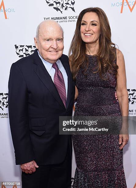 Jack Welch and Suzy Welch attend the 2015 To The Rescue! New York Gala at Cipriani 42nd Street on November 13, 2015 in New York City.